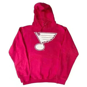 AWDis Women's St. Louis Blues Pink Hooded Sweatshirt With Pockets SIZE-SMALL